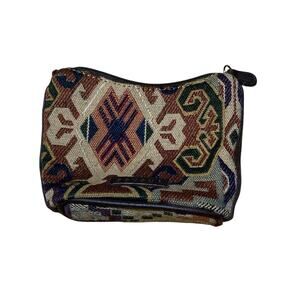Tapestry Change Purse Small Bag Tribal Southwest Woven Fabric Sonoma